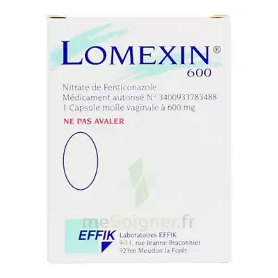 Lomexin 600 Mg Caps Molle Vaginale Plq/1 à Genas