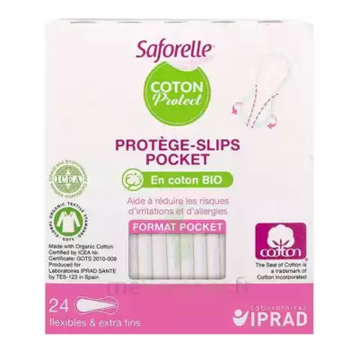 Saforelle Coton Protect Protège-slip Pocket B/24 à Genas